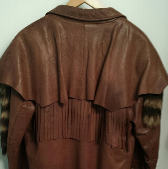 Vintage Women's Fox Run Leather Fringe Jacket - Picture 5 of 8